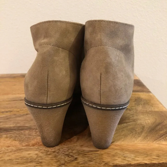 J. Crew MacAlister Suede Wedge Boots Beige - Picture 5 of 8